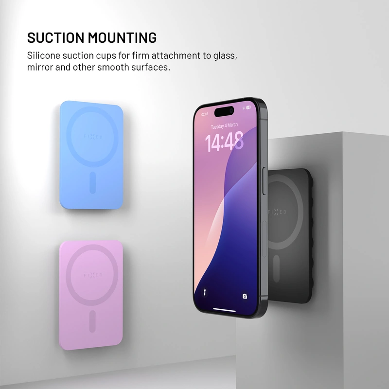 FIXED MAGMATE MagSafe pidike imukupeilla Musta - 8018333