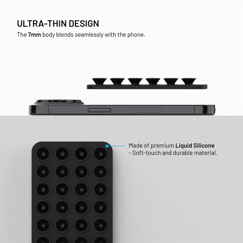 FIXED MAGMATE MagSafe pidike imukupeilla Musta - 8018333