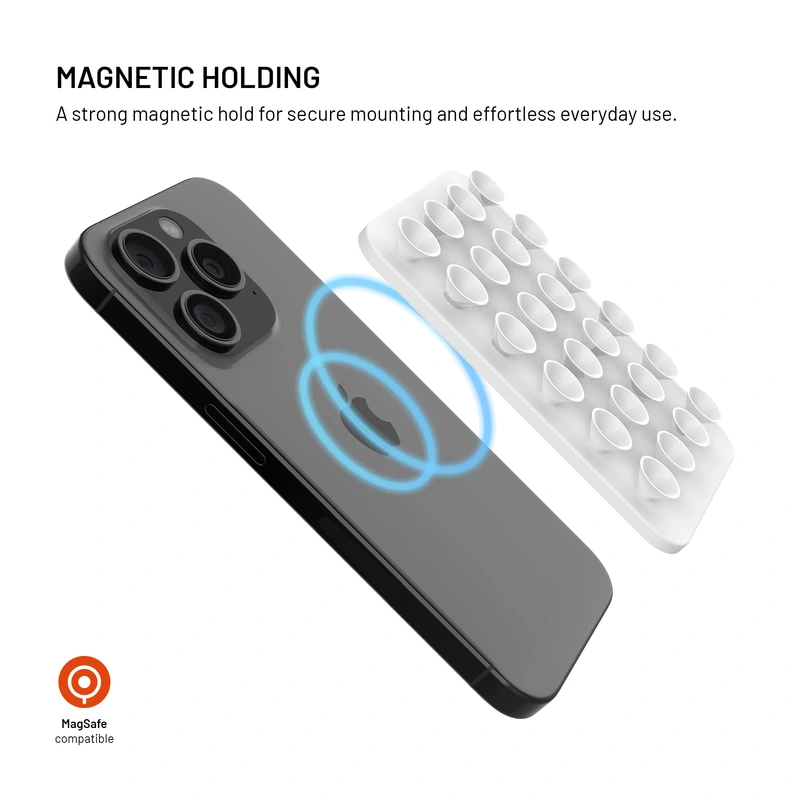 FIXED MAGMATE MagSafe pidike imukupeilla Valkoinen - 8018334