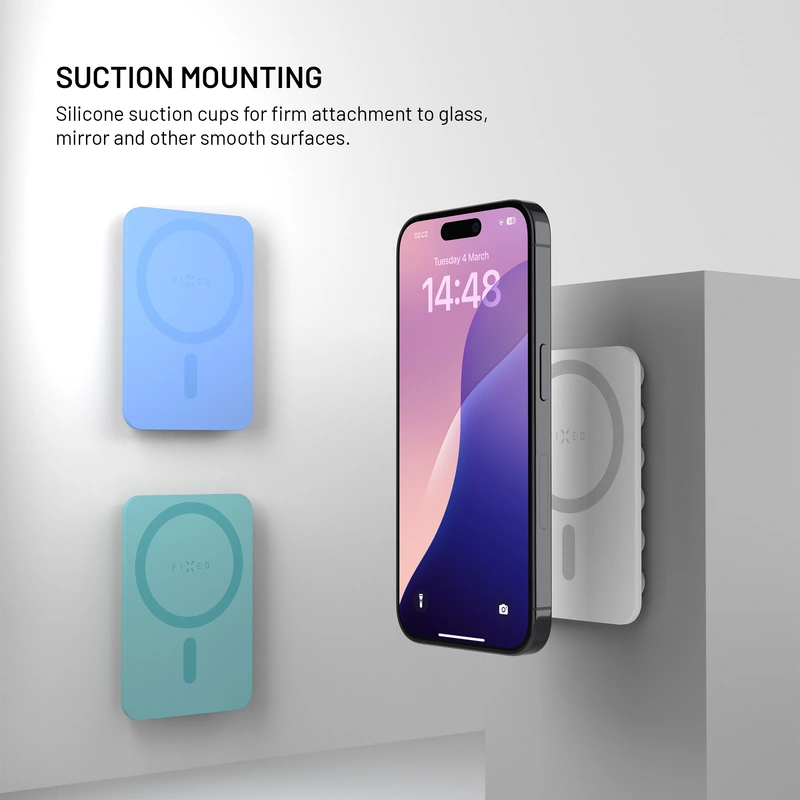 FIXED MAGMATE MagSafe pidike imukupeilla Valkoinen - 8018334