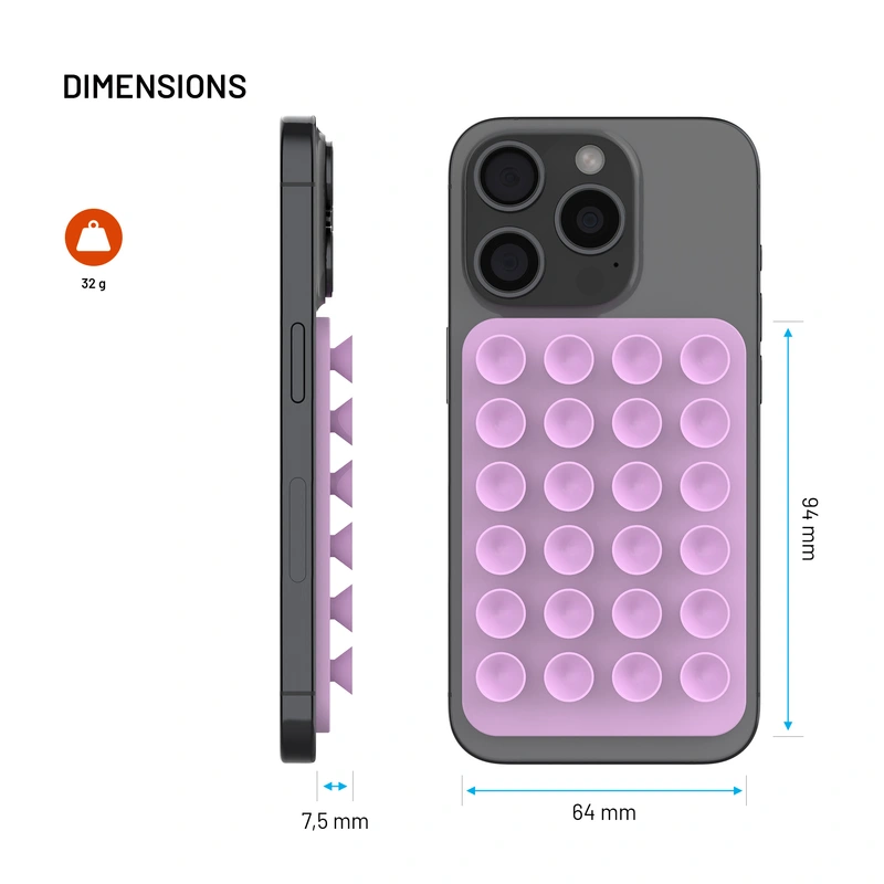 FIXED MAGMATE MagSafe pidike imukupeilla Vaaleanpunainen - 8018335