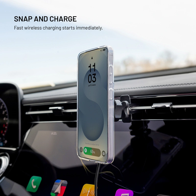 FIXED MagRound2 15W Puhelinteline ilmanvaihtoritilään - 8018352