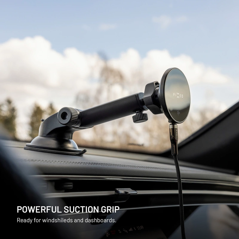 FIXED MagRound2 XL 15W Puhelinteline tuulilasiin/kojelautaan - 8018353