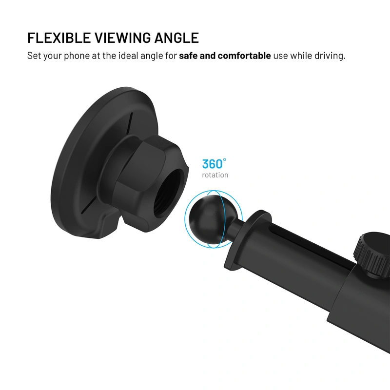FIXED MagRound2 XL 15W Puhelinteline tuulilasiin/kojelautaan - 8018353