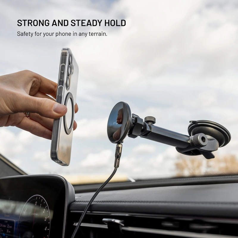 FIXED MagRound2 XL 15W Puhelinteline tuulilasiin/kojelautaan - 8018353