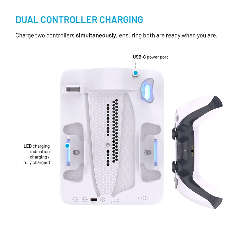 FIXED Monitoiminen Docking asema PS5 Pro/Slim mallille - 8018354