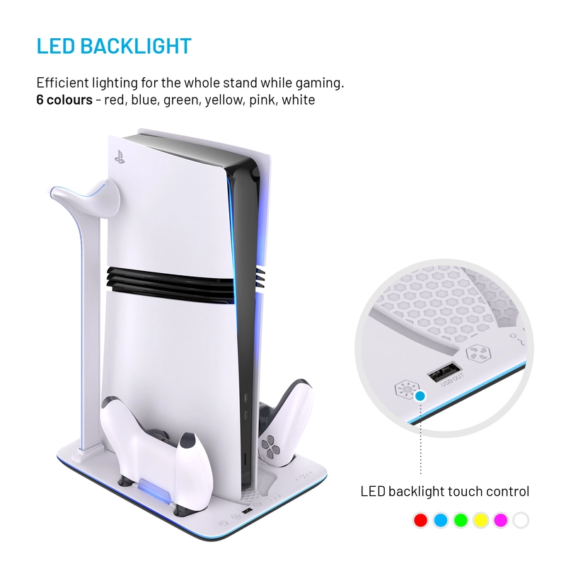 FIXED Monitoiminen Docking asema PS5 Pro/Slim mallille - 8018354