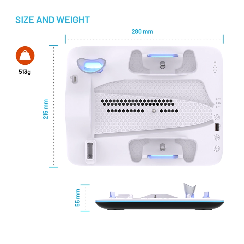 FIXED Monitoiminen Docking asema PS5 Pro/Slim mallille - 8018354