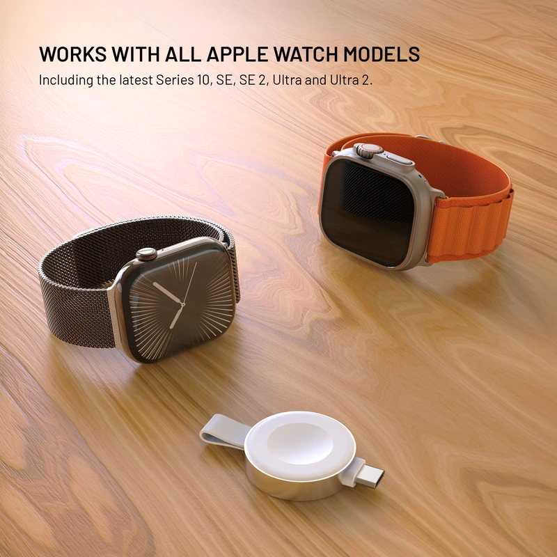 FIXED Langaton Apple Watch USB-C-laturi Valkoinen - 8018355