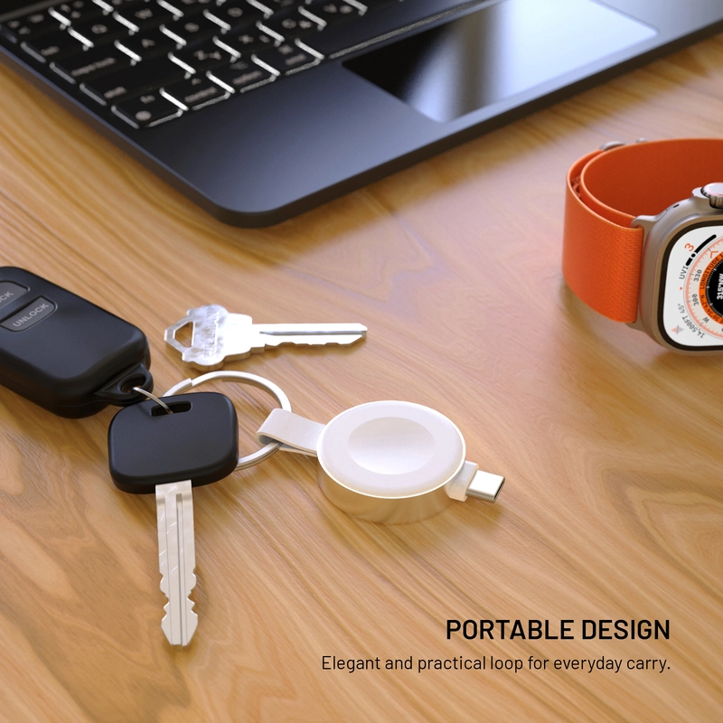 FIXED Langaton Apple Watch USB-C-laturi Valkoinen - 8018355