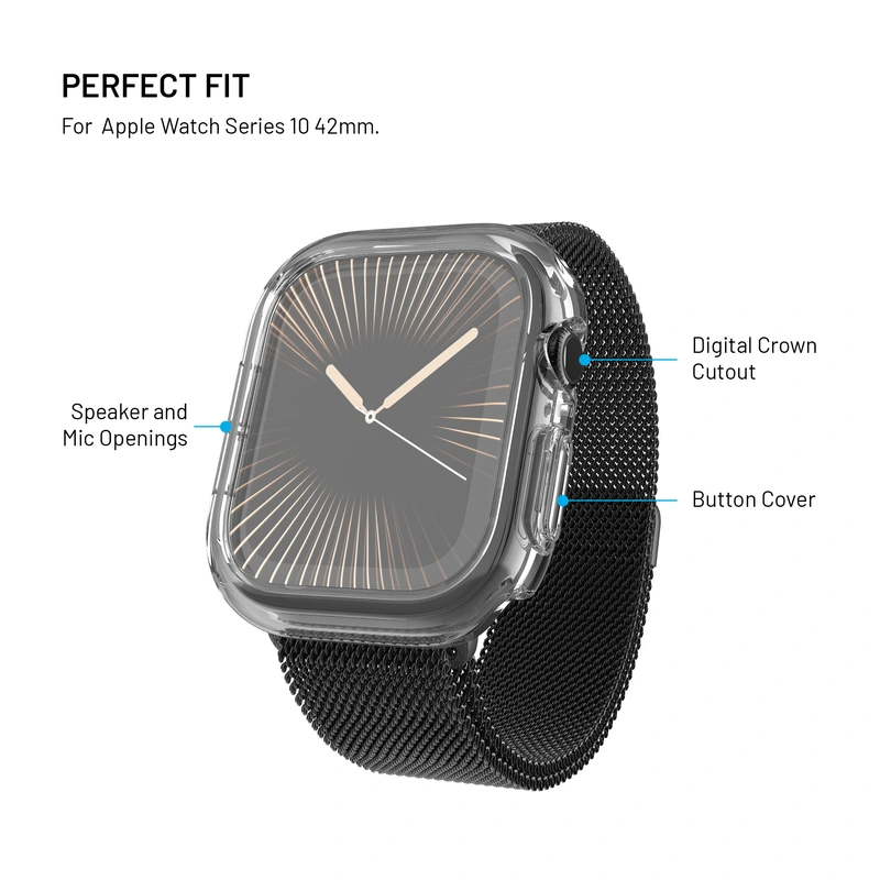 FIXED PURE Suojakotelo suojalasilla Apple Watch 42 mm - 8018365