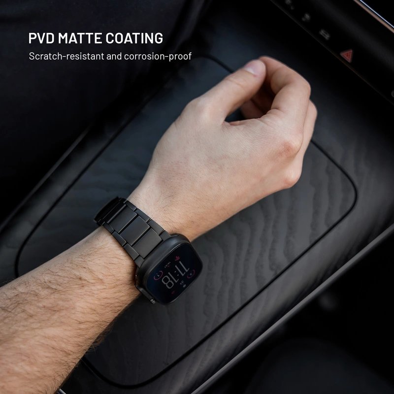 FIXED Titaaniranneke Apple Watch 42/44/45/46/49mm musta - 8018384