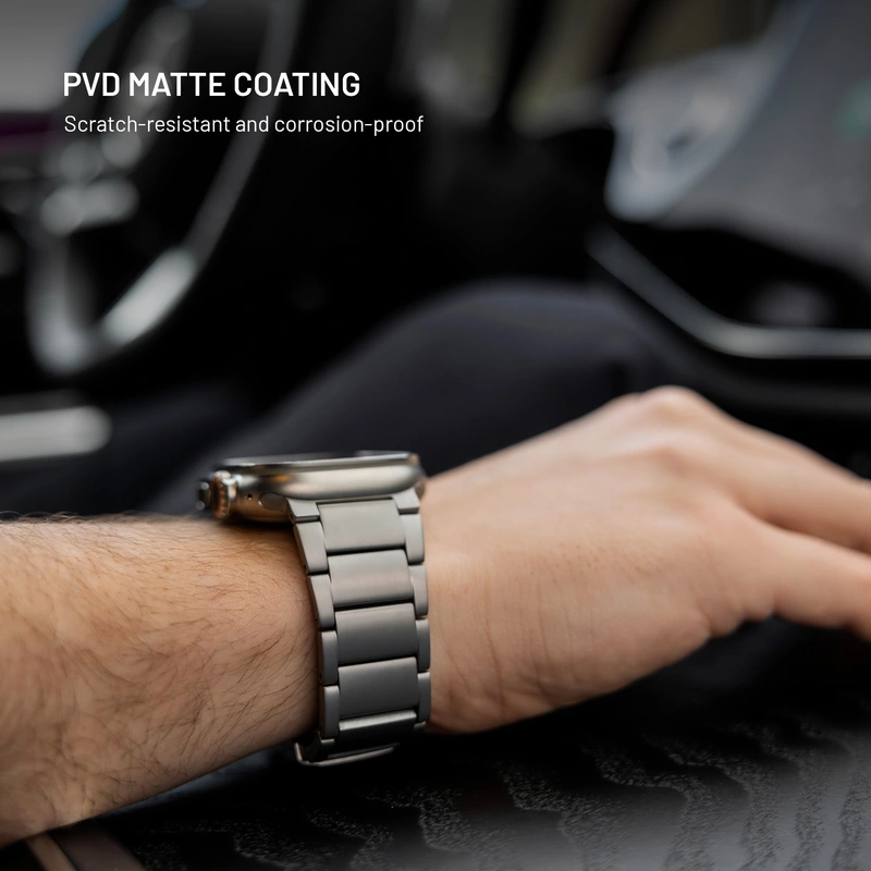 FIXED Titaaniranneke Apple Watch 42/44/45/46/49mm Luonnollinen titaani - 8018385