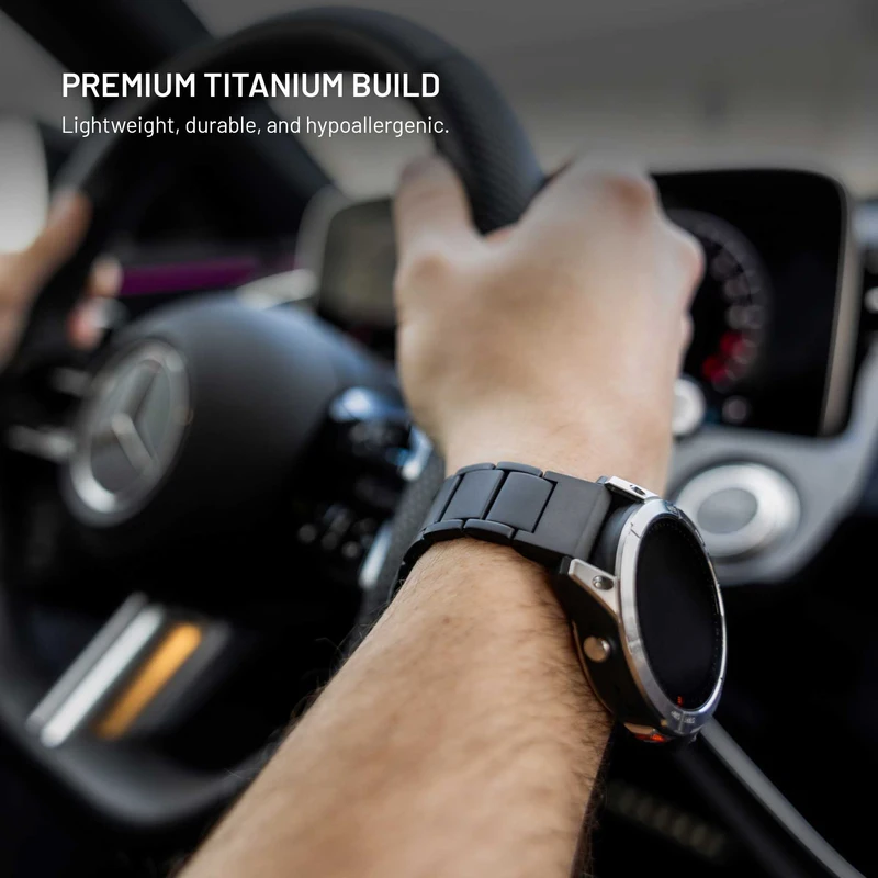 FIXED Titaaniranneke Samsung Galaxy Watch Ultra Musta - 8018386