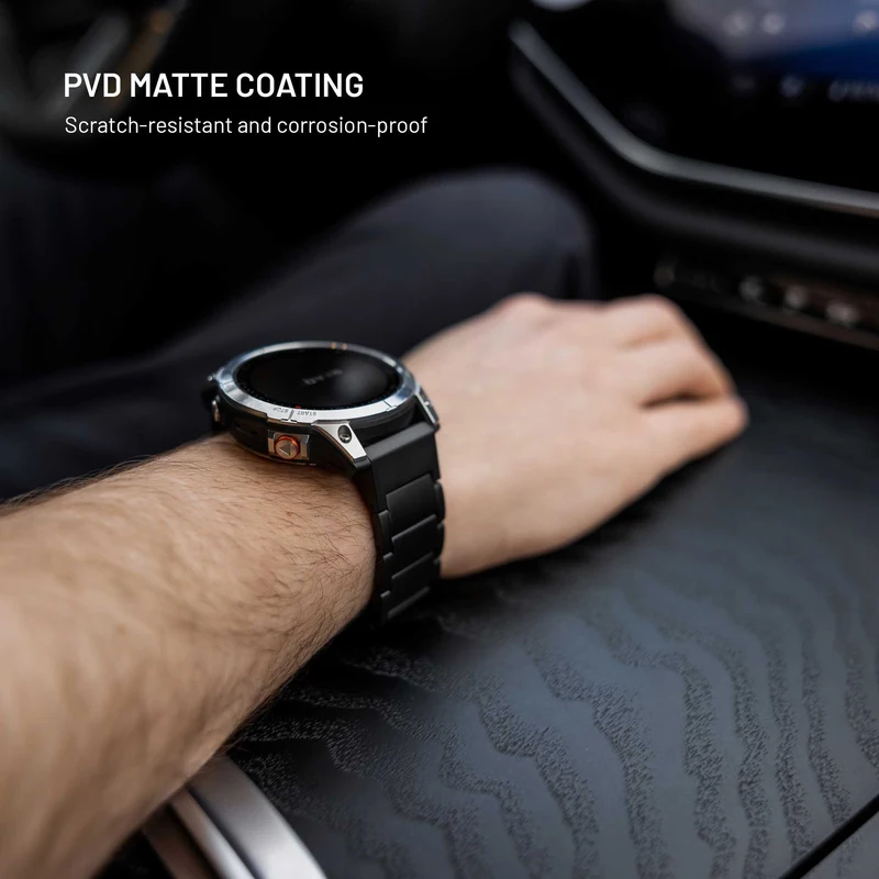 FIXED Titaaniranneke Samsung Galaxy Watch Ultra Musta - 8018386