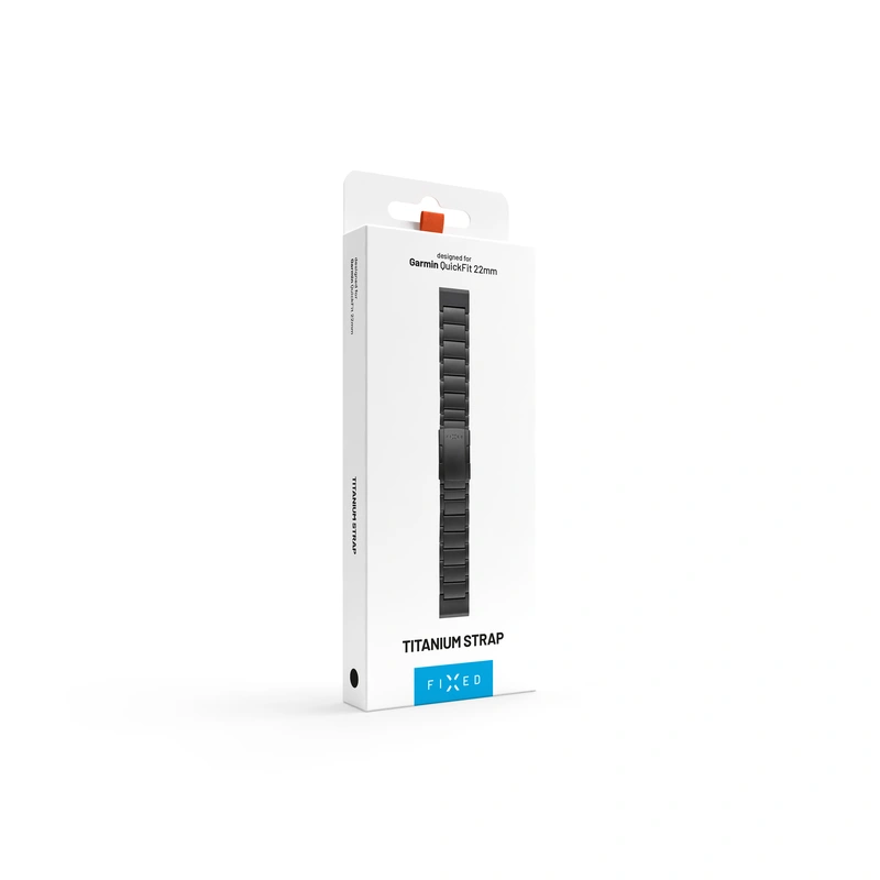 FIXED Titaaniranneke Garmin QuickFit 22mm Musta - 8018388