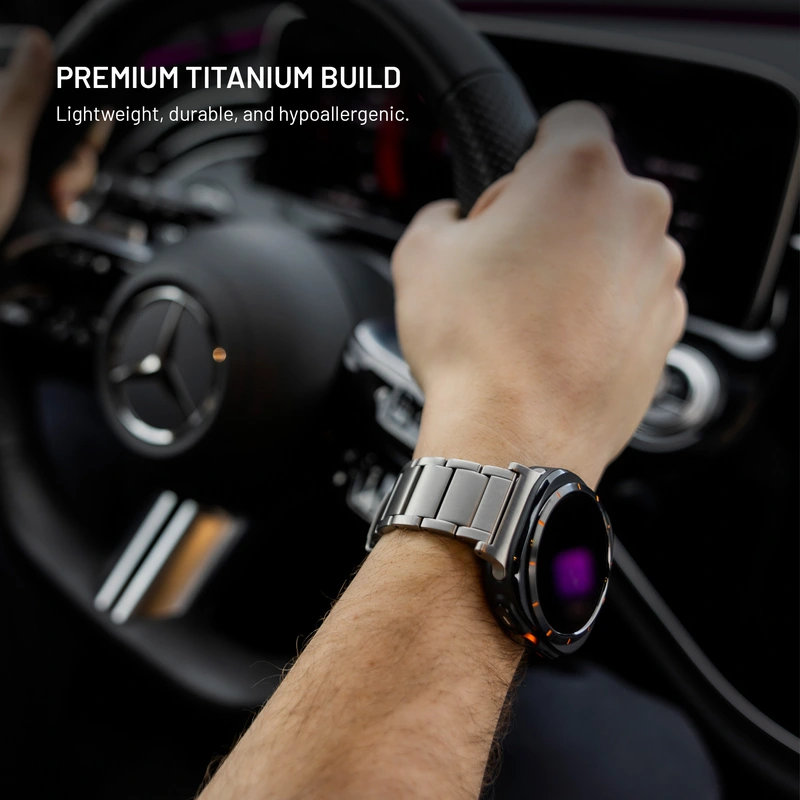 FIXED Titaaniranneke Garmin QuickFit 22mm Luonnon titaani - 8018389