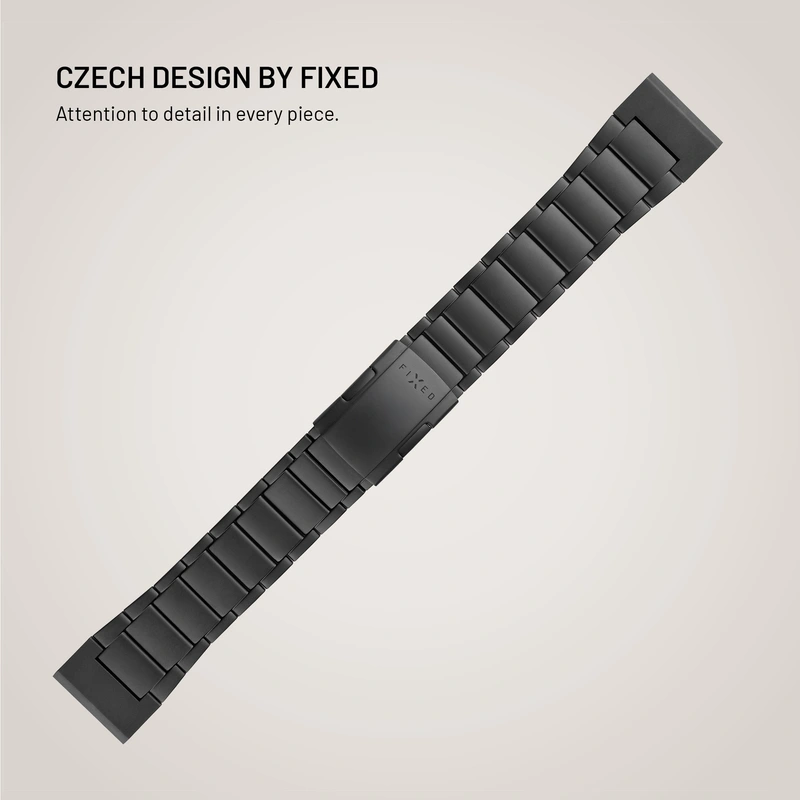 FIXED Titaaniranneke Garmin QuickFit 26mm Musta - 8018390