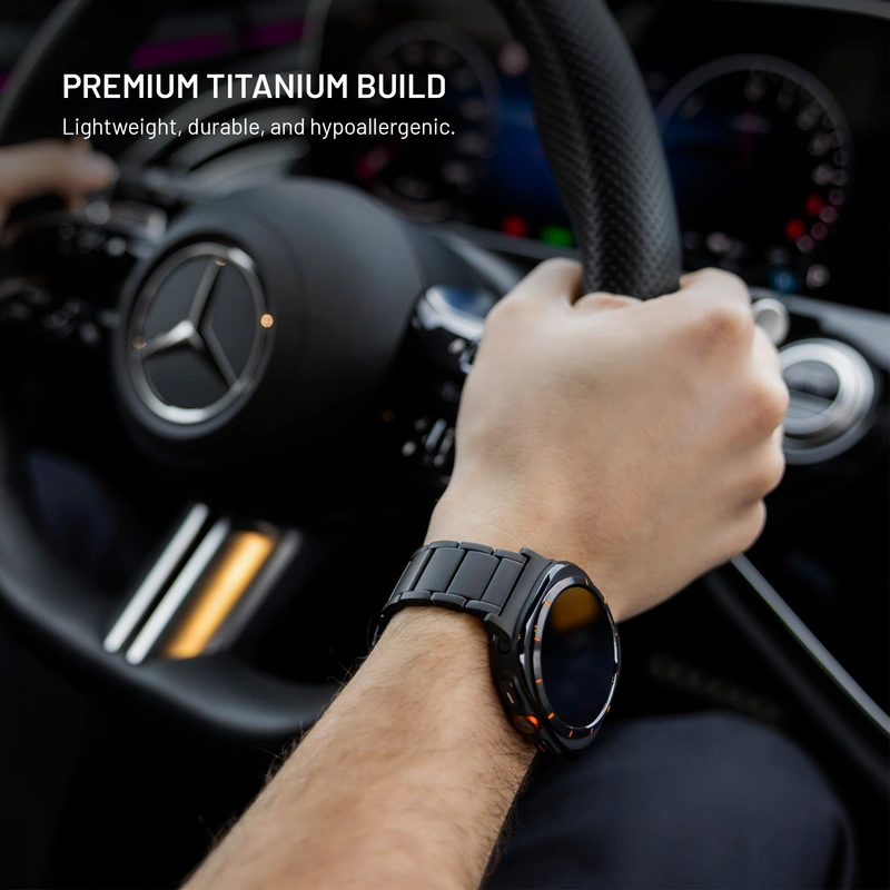 FIXED Titaaniranneke Garmin QuickFit 26mm Musta - 8018390