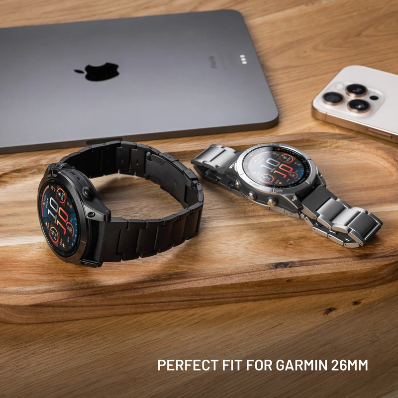 FIXED Titaaniranneke Garmin QuickFit 26mm Luonnon titaani - 8018391