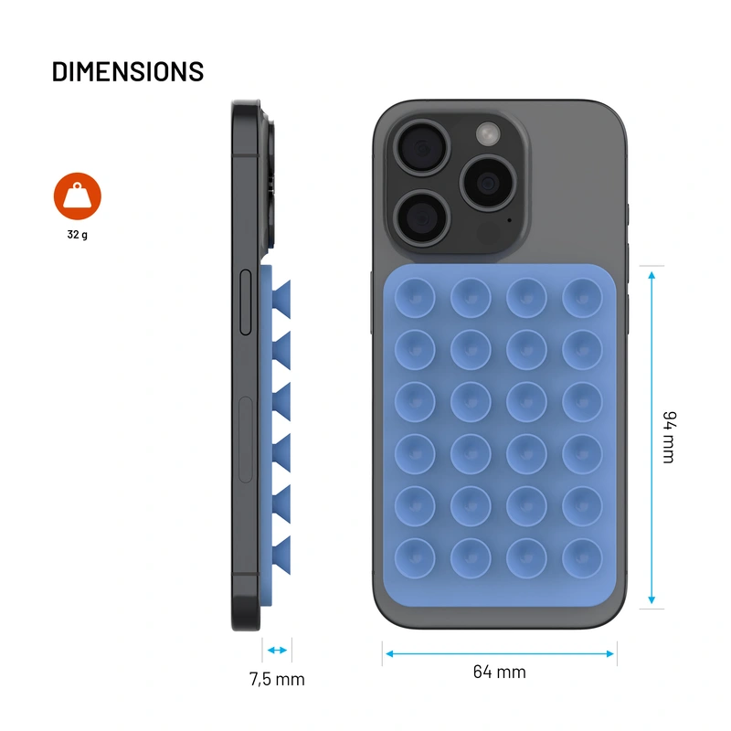FIXED MAGMATE MagSafe pidike imukupeilla Sininen - 8018404