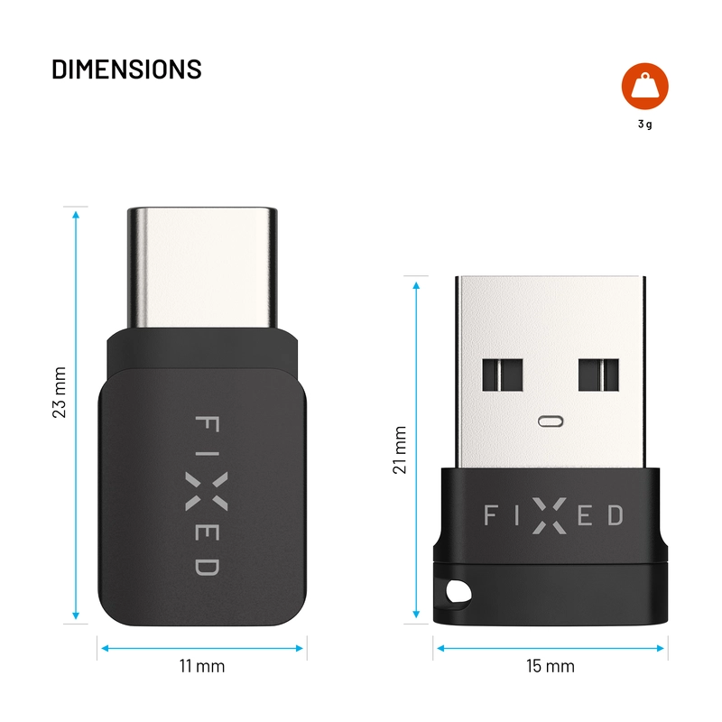 FIXED Data Blocker 2in1 USB-A & USB-C 240W turvalliseen lataamiseen Musta - 8018432