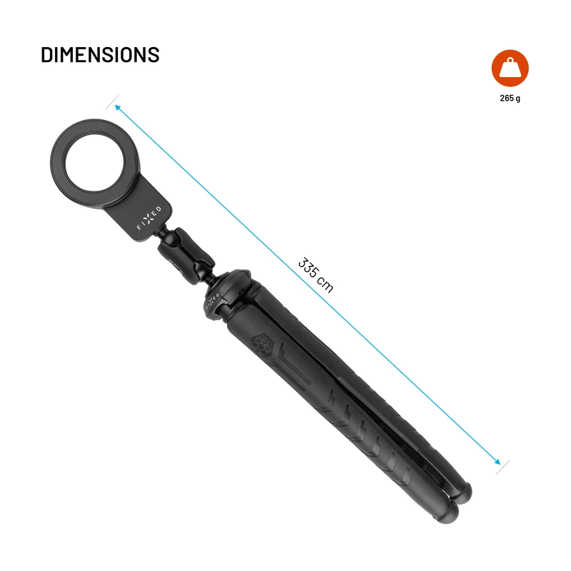 FIXED Creator Joustava kolmijalka MagSafe älypuhelimille Musta - 8018546