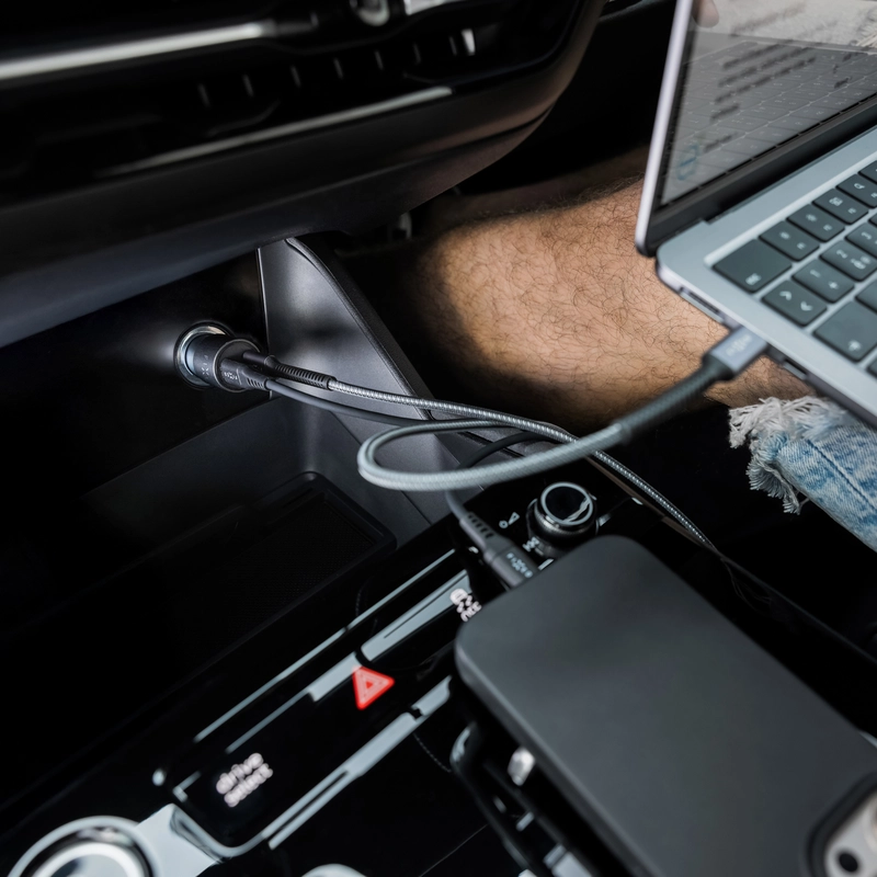 FIXED Super Fast 65W 2x USB-C autolaturi Musta - 8018550