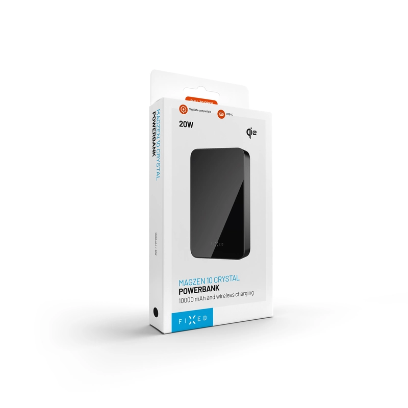 FIXED MagZen 10 Crystal Qi2 Standard 10.000 mAh Musta - 8018606