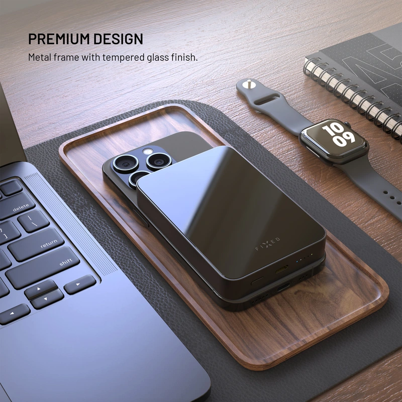 FIXED MagZen 10 Crystal Qi2 Standard 10.000 mAh Musta - 8018606