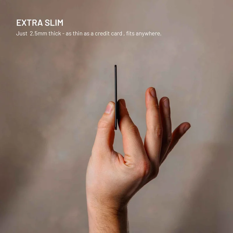 FIXED MiCard-paikanninkortti Apple ja Android laitteille Musta - 8018874