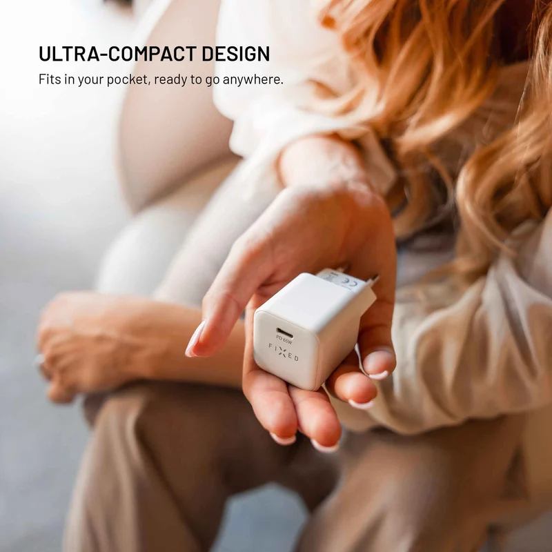 FIXED Supernopea Mini Kotilaturi USB-C PD 65W Valkoinen - 8018896