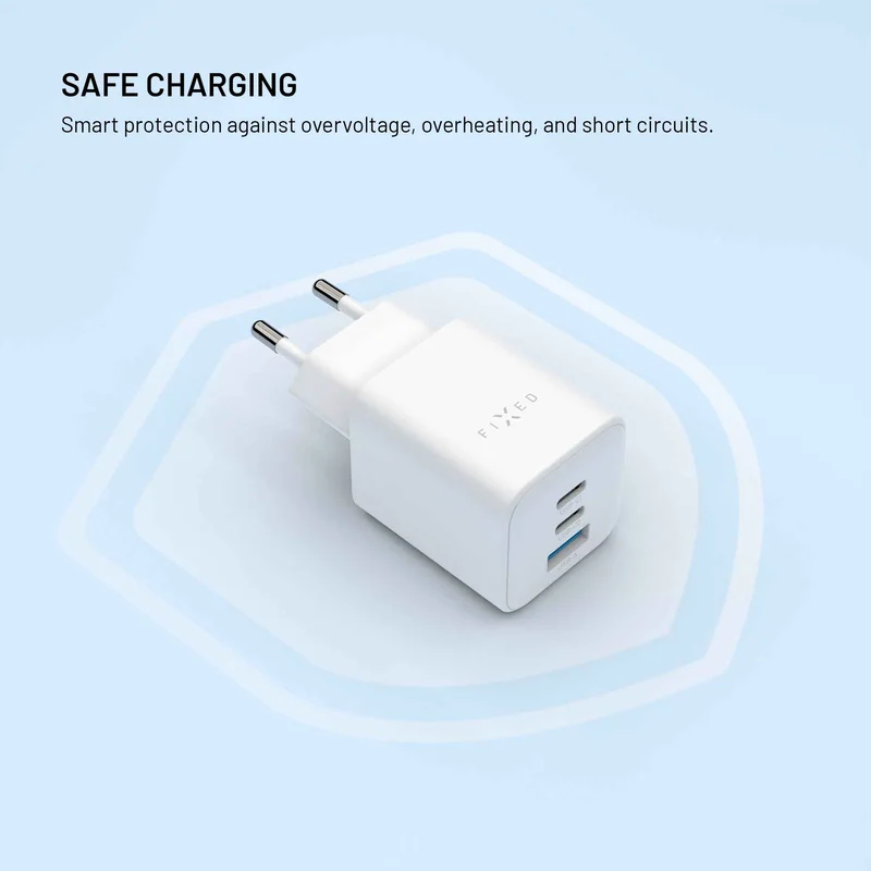 FIXED Super Fast Mini Charger 65 W 2xUSB-C PD + USB-A valkoinen - 8019061