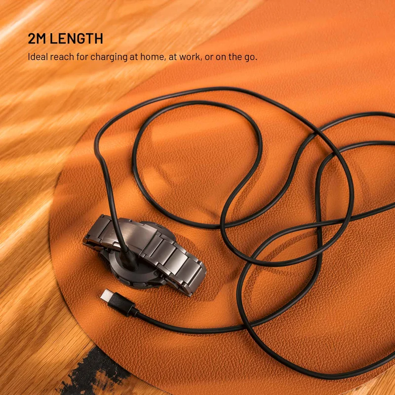 FIXED USB-C-latauskaapeli Garmin älykellolle 2M Musta - 8019086