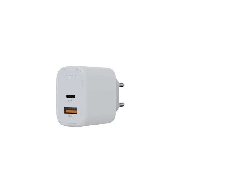 Xtorm 67W GaN2 Ultra Kotilaturi USB-C PD/USB-A Valkoinen - 8227737