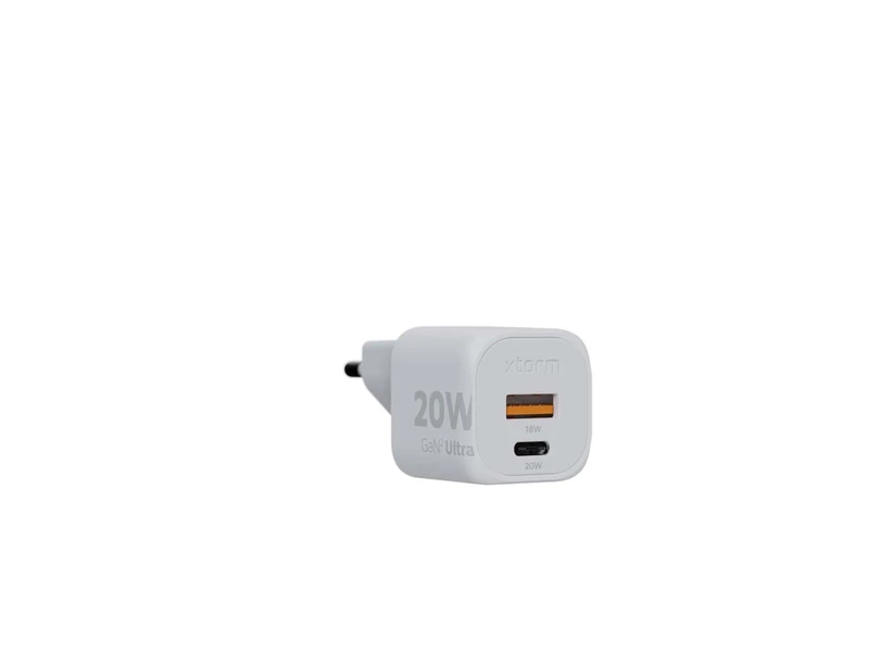 Xtorm 20W GaN2 Ultra Kotilaturi USB-C PD/USB-A Valkoinen - 8227739