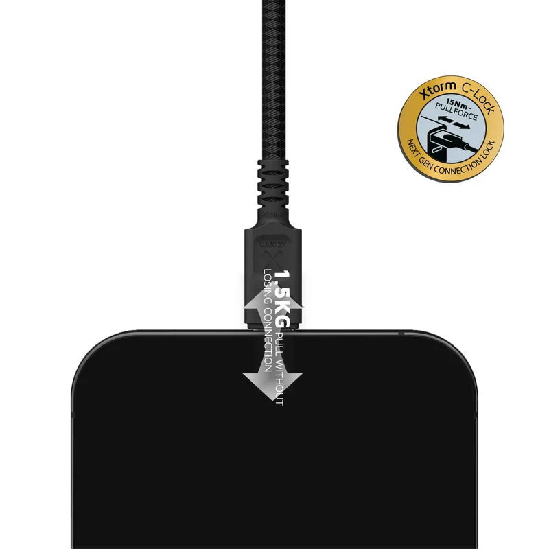Xtorm Next Gen USB-A / USB-C kaapeli 3m Musta - 8227886