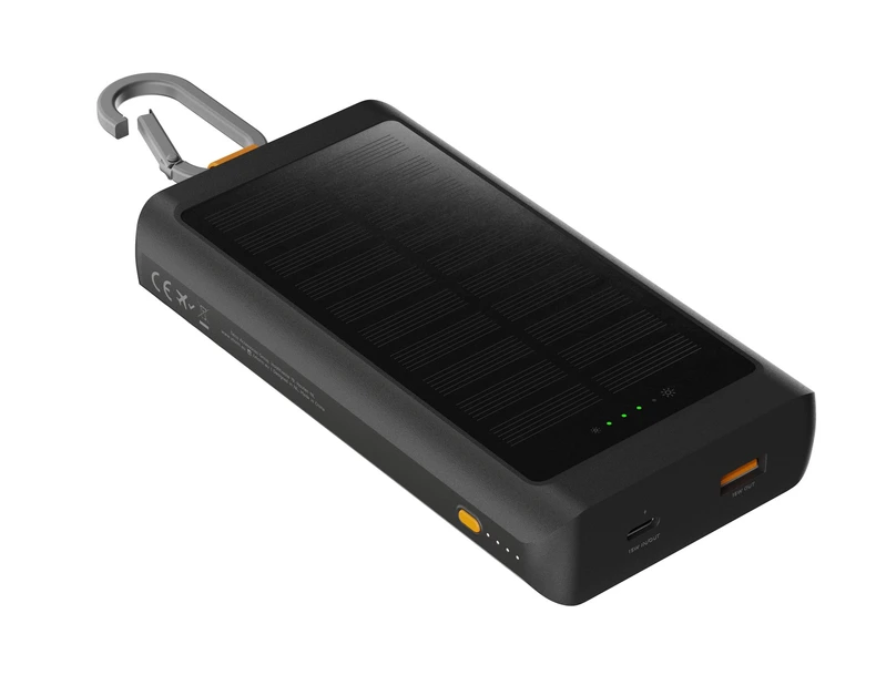 Xtorm Aurinkokenno varavirtalähde 10.000mAh/15W Taskulamppu Musta - 8227928