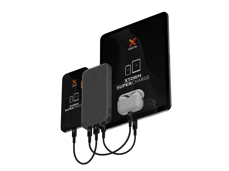 Xtorm Power Bank USB-C PD 20W 10.000mAh/2xUSB-C Musta - 8227962