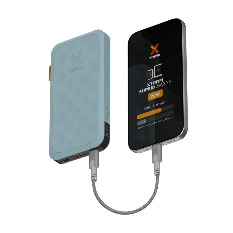 Xtorm Power Bank USB-C PD 20W 10.000mAh/2xUSB-C Sininen - 8227963