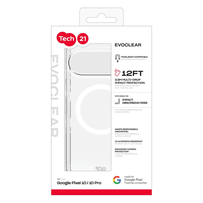 Tech21 Evo Clear Magnet Google Pixel 10/10 Pro Kirkas - 8674722
