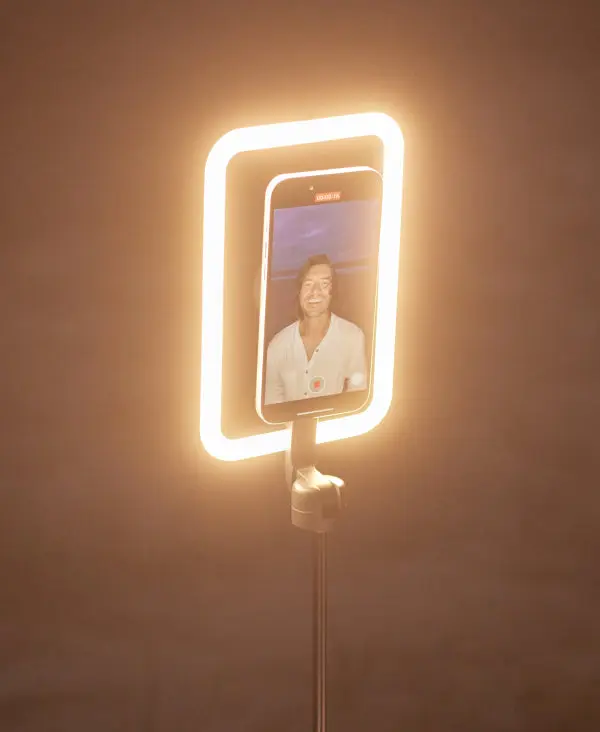 Shiftcam SnapStudio LED-valokehys akulla MagSafe-yhteensopiva Musta - 9350694