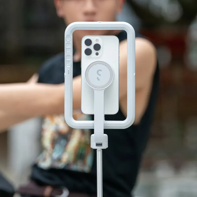 Shiftcam SnapCreator Kit Pro Qi2 akulla MagSafe-yhteensopiva Greige - 9350745