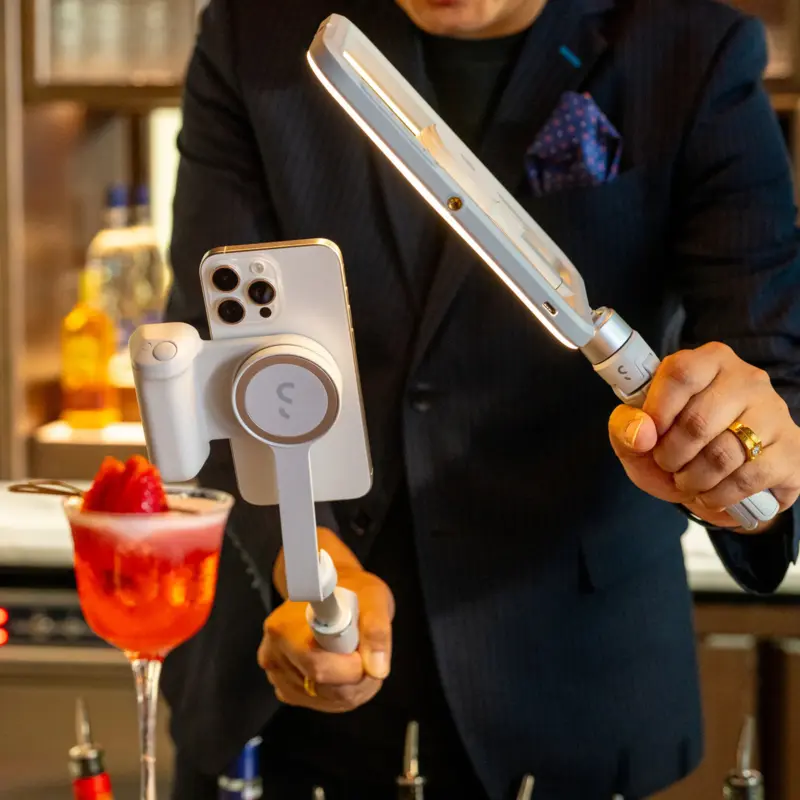 Shiftcam SnapCreator Kit Pro Qi2 akulla MagSafe-yhteensopiva Greige - 9350745