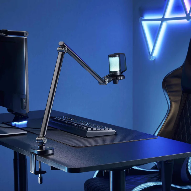 White Shark PROMETHEUS Mikrofonikiinnike 3/8” 5/8” 1kg Hopea - 9450301