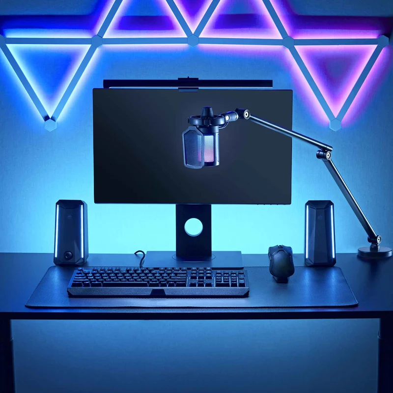 White Shark PROMETHEUS Mikrofonikiinnike 3/8” 5/8” 1kg Hopea - 9450301