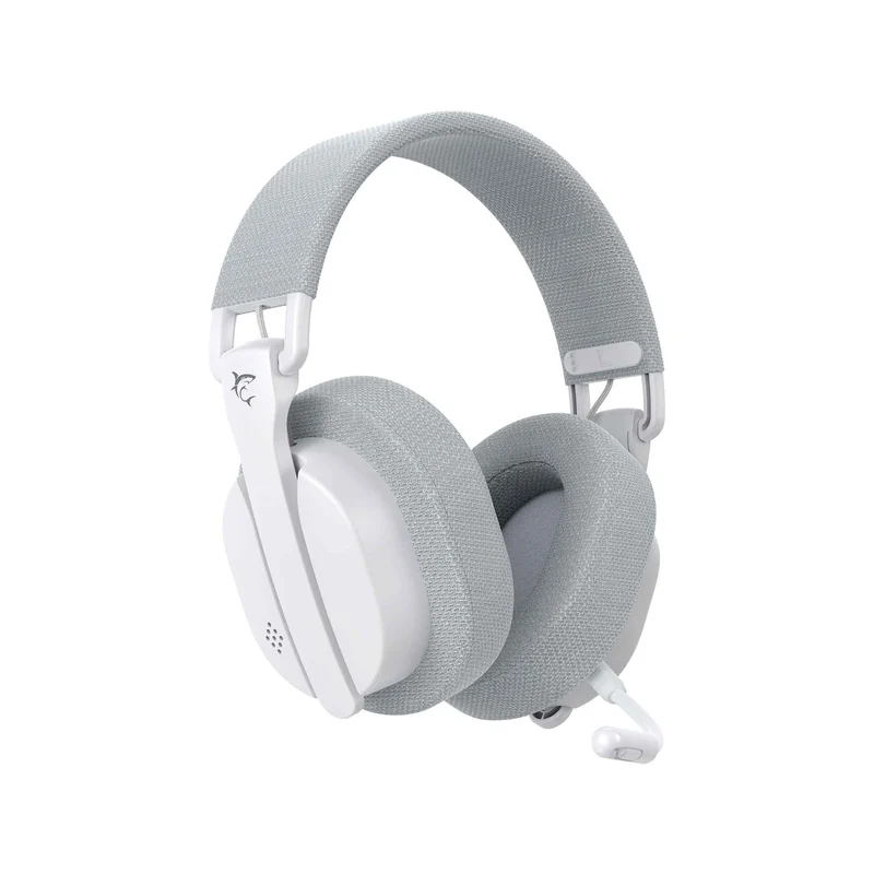 White Shark Premium FIRECREST Langaton Over-Ear Pelikuulokkeet Valkoinen/Harmaa - 9450675