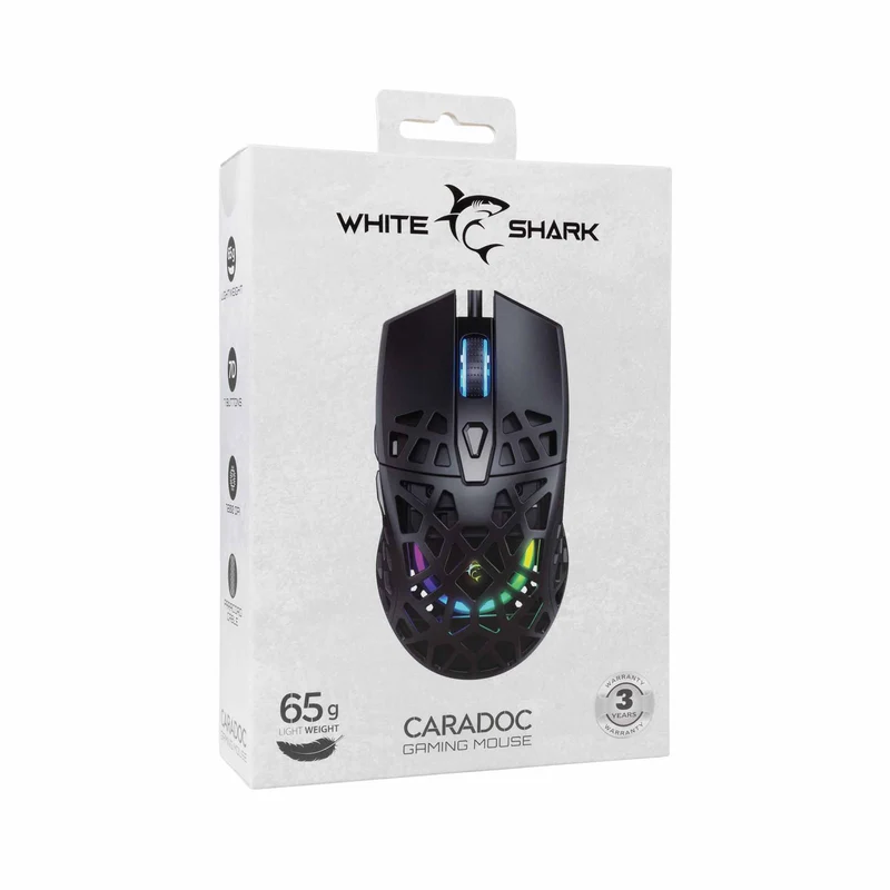 White Shark CARADOC Pelihiiret 7D 7.200dpi Musta - 9450723