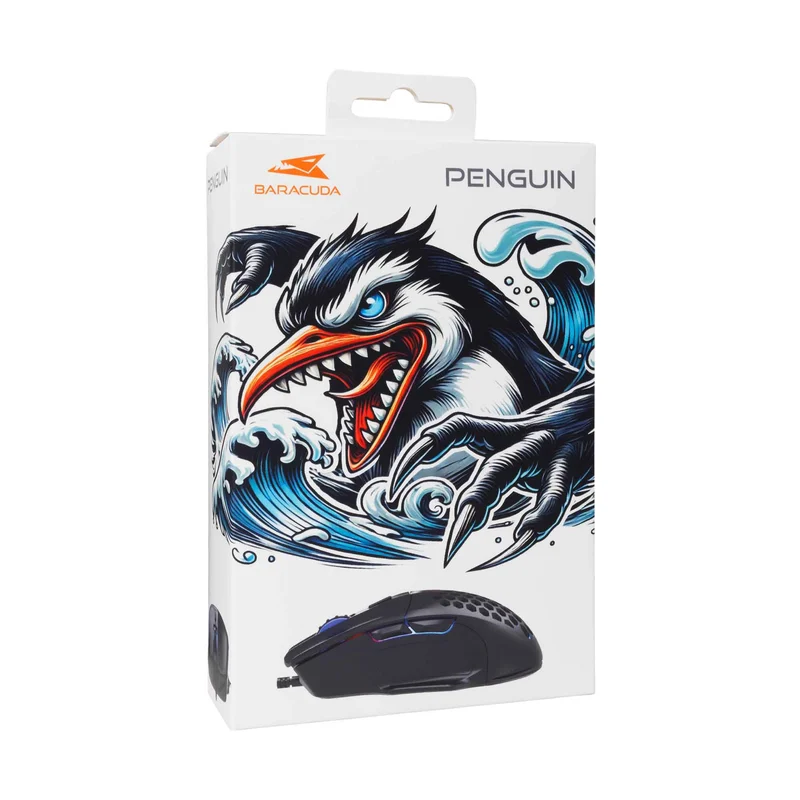 Baracuda PENGUIN Pelihiiret 6D 3.600dpi Musta - 9450798