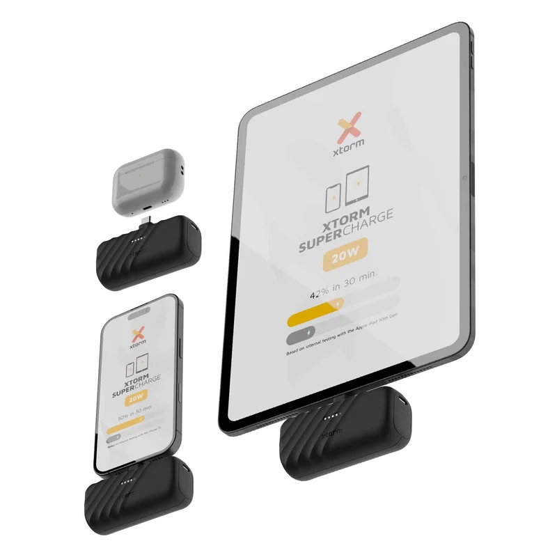 Xtorm Power Bank USB-C PD 20W 5.000mAh/2xUSB-C Musta - 9510201